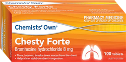 Chemists' Own Chesty Forte 8mg Tablets 100