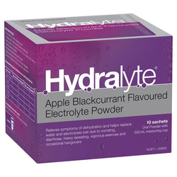 Hydralyte electrolyte powder (Apple/Blackcurrant) 10