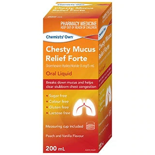 Chemists’ Own Chesty Mucus Relief Forte Bottle 200 mL