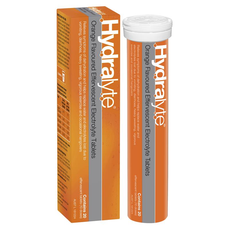 Hydralyte effervescent tablets (Orange) 20