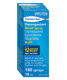 Chemists’ Own Decongestant Nasal Spray Refill 18mL