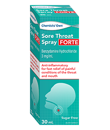 Chemists’ Own Sore Throat Spray Forte 30mL