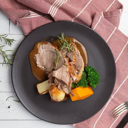 Roast Lamb with Homemade Gravy & Baked Potato (GF) (DF)