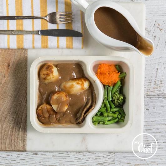 Roast Pork with Homemade Gravy & Baked Potato (GF) (DF)