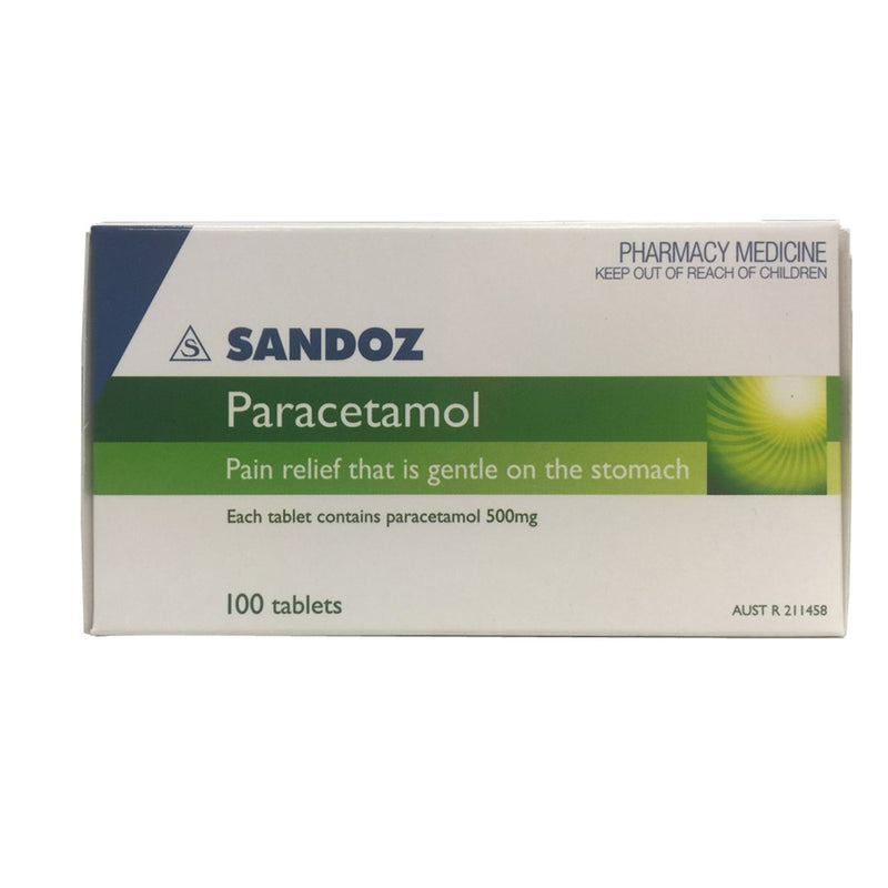 Sandoz Paracetamol 500mg (100 tablets)